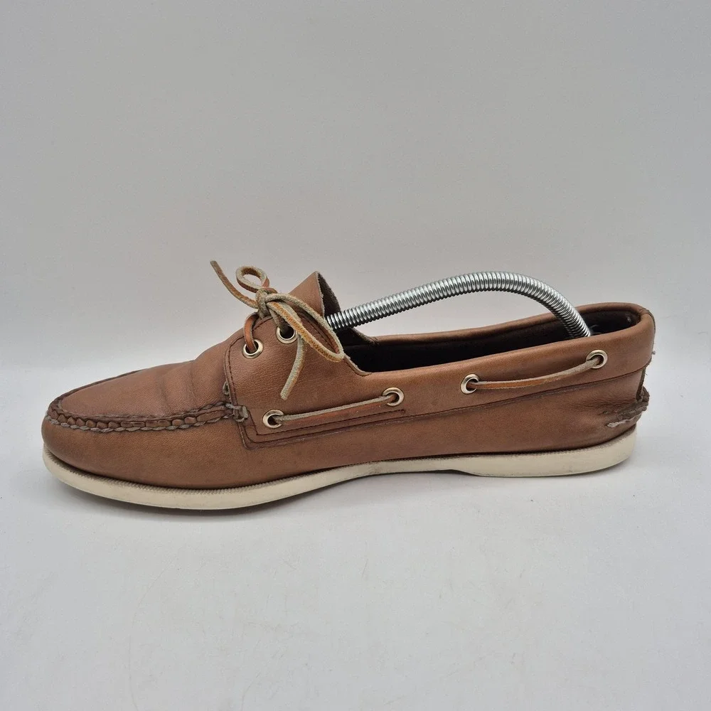 Sperry Top-Sider Shoes Mens Size 11.5 Brown Leather Boat Deck Casual Moc‎ Toe